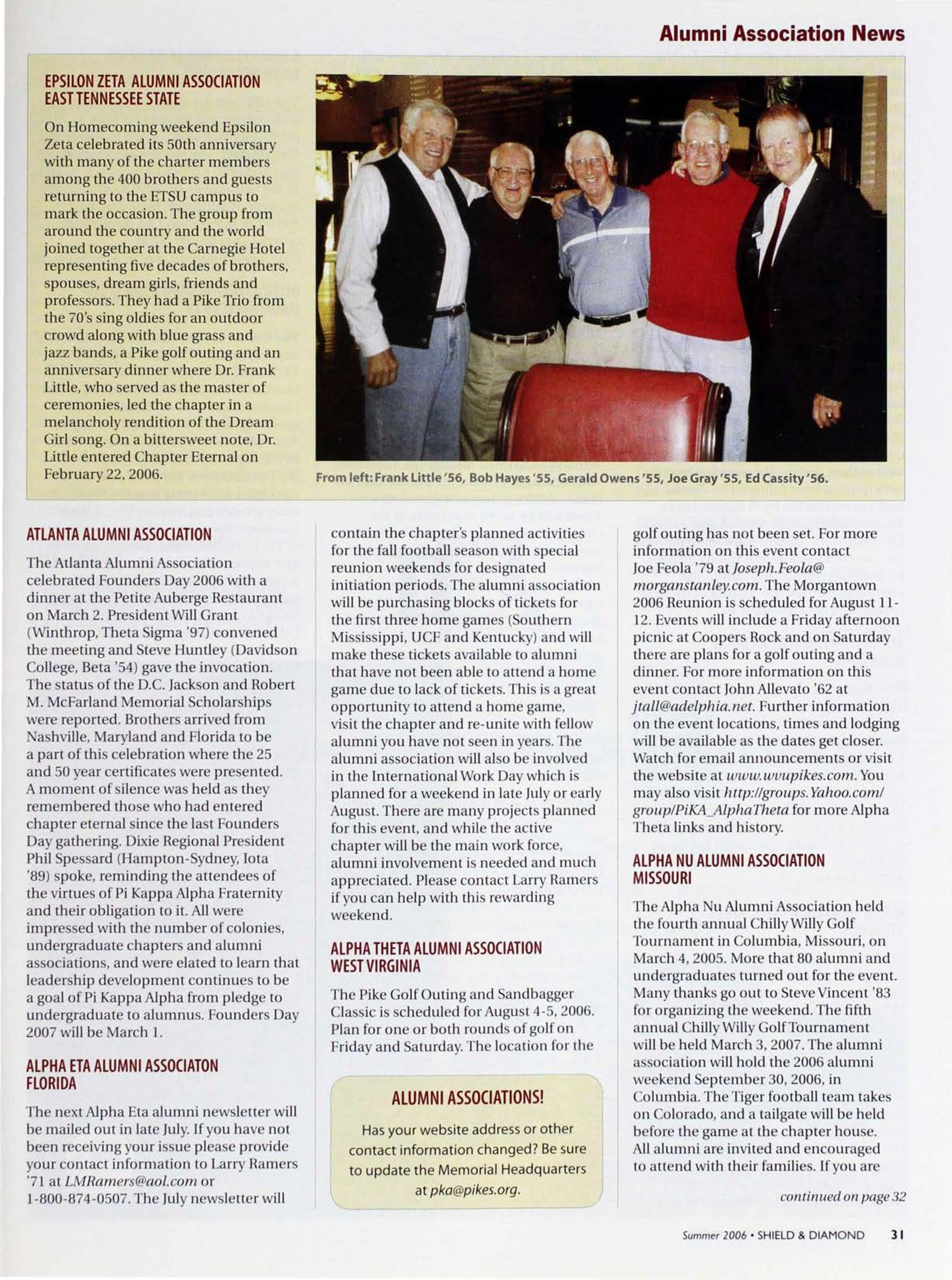 Alumni Association News, Summer 2006